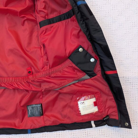 FOURSQUARE Snowboarding Jacket Vise Men's Sz L Black Shell Geometric Air Relaxed - Picture 4 of 10